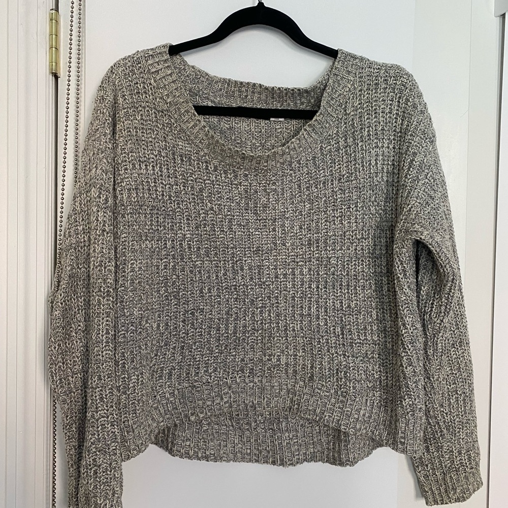 BDG Urban Outfitters Grey Scoop Neck Sweater
